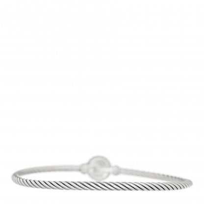 David Yurman Sterling Silver Black Onyx 3mm Chatelaine Bracelet 2 of 3
