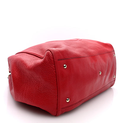 Gucci Pebbled Calfskin Large Soho Shoulder Bag Red 4 of 10