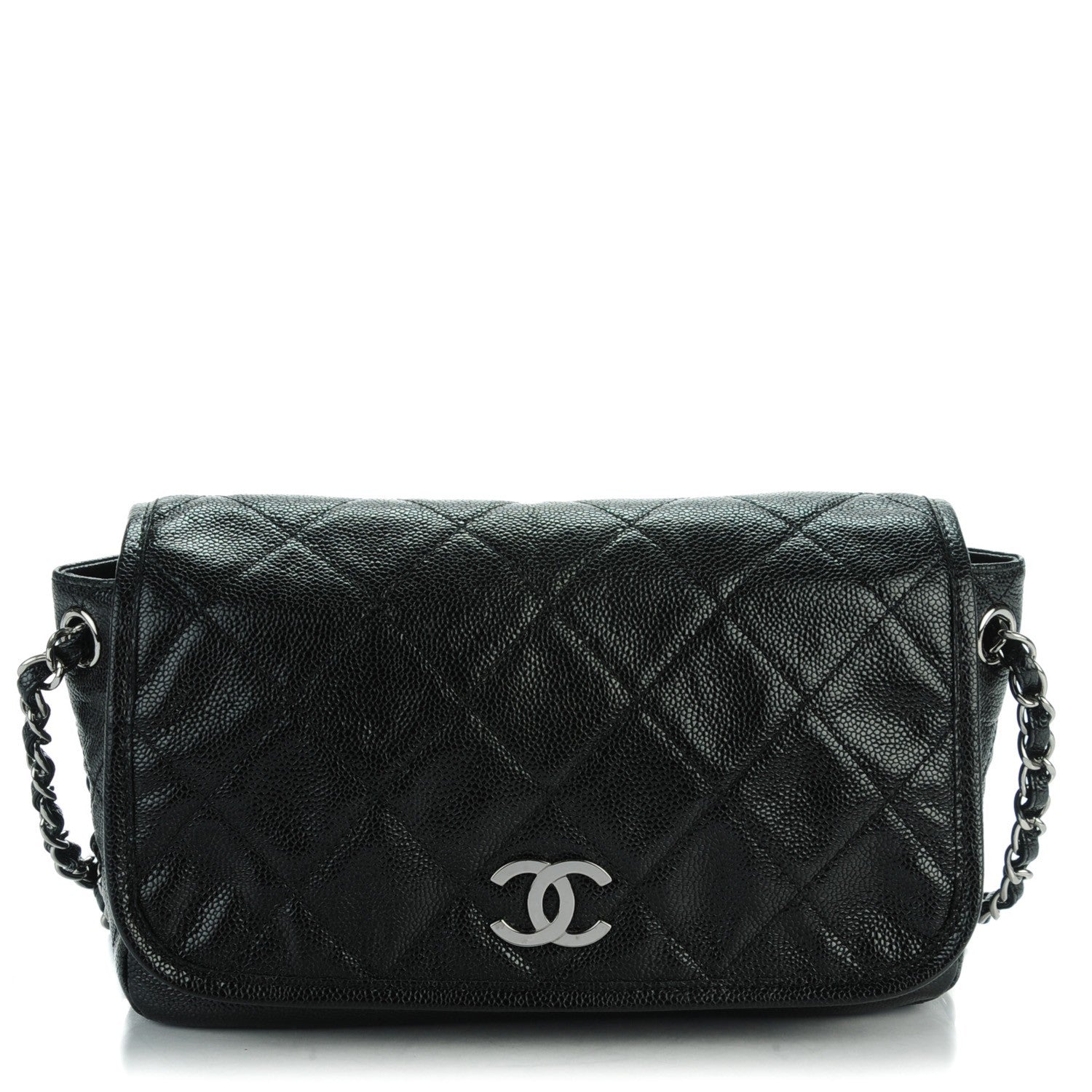 Chanel Grained Calfskin Medium Natural Beauty Messenger Black 1 of 7