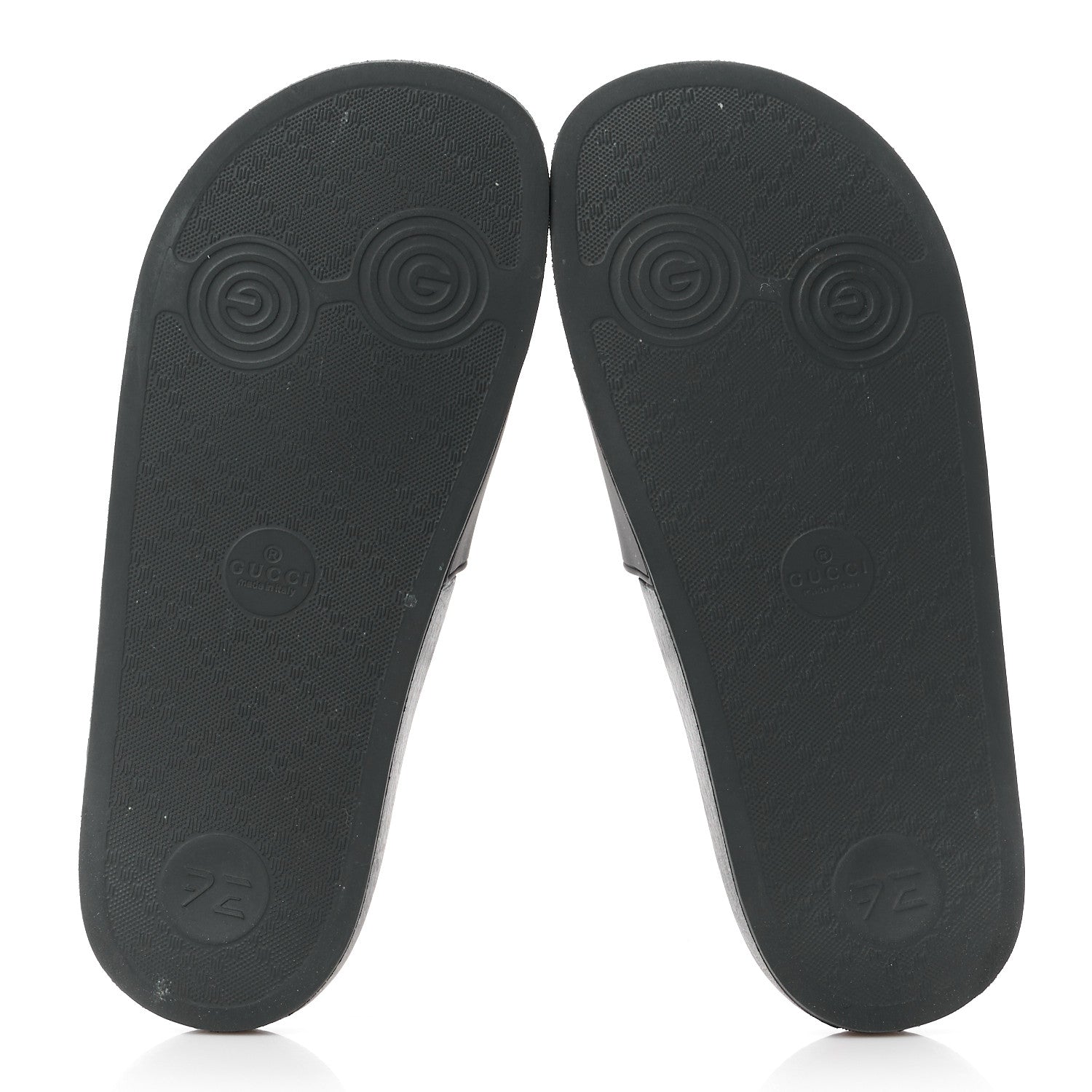 Gucci Rubber Womens Logo Slide Sandals 37 Black 5 of 10