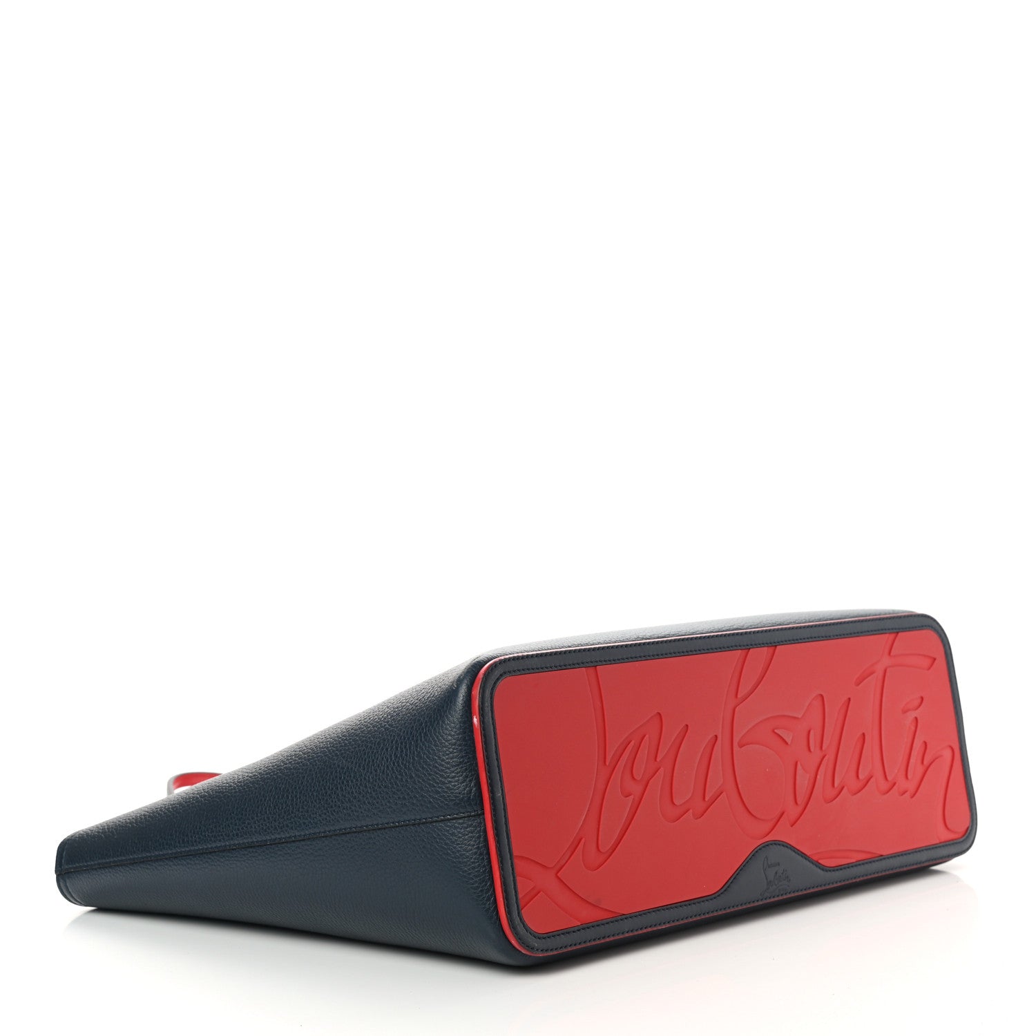 Christian Louboutin Calfskin Spikes East West Cabata Tote Navy 4 of 12