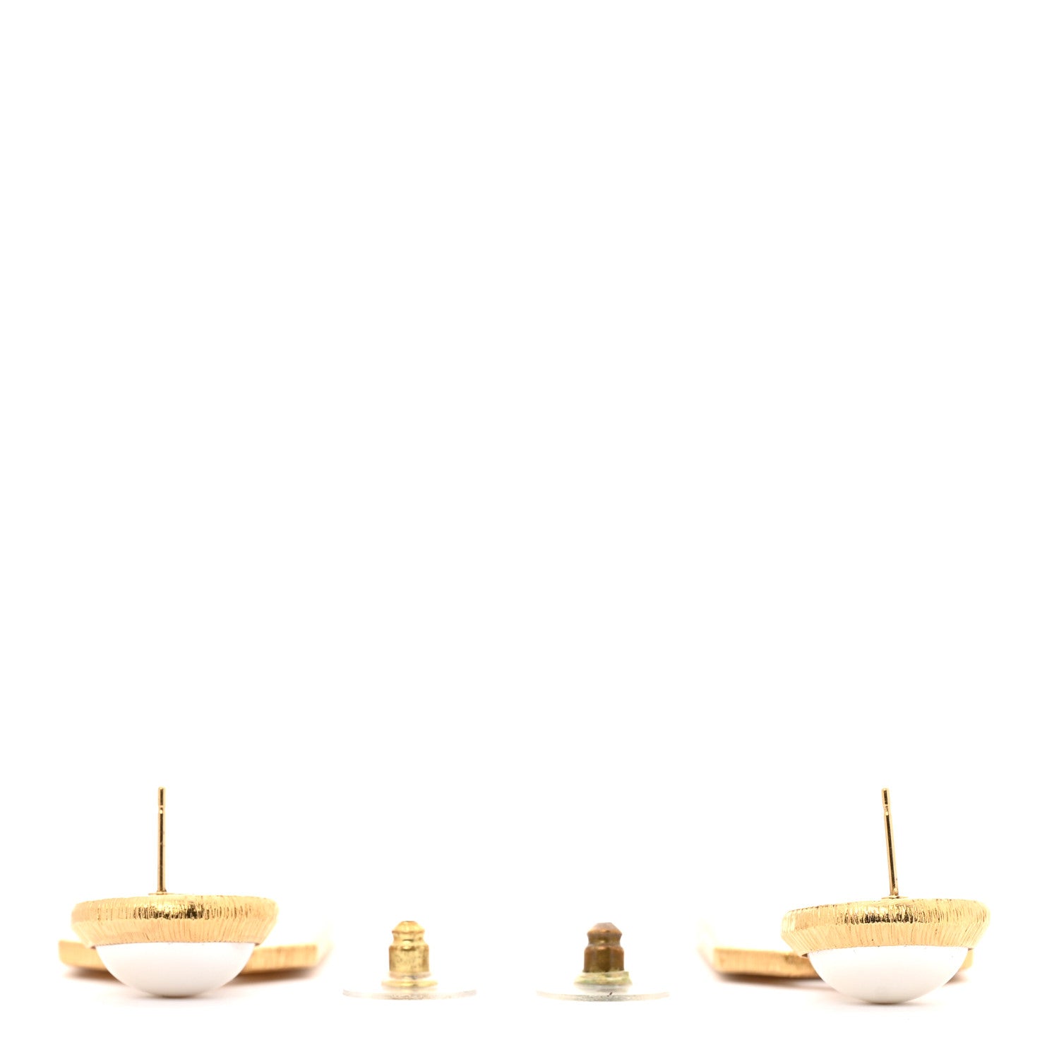 Chanel Pearl CC Tags Drop Earrings Gold 3 of 6