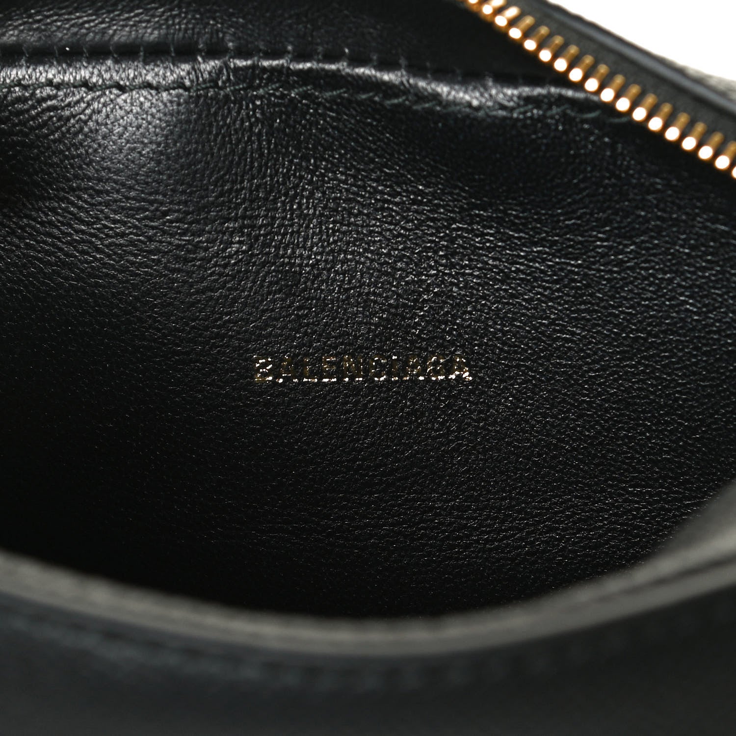Balenciaga Signature Grained Calfskin Logo XS Ville Camera Bag Black White 9 of 10