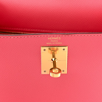 Hermes Epsom Kelly Sellier 28 Rose Azalee 6 of 11