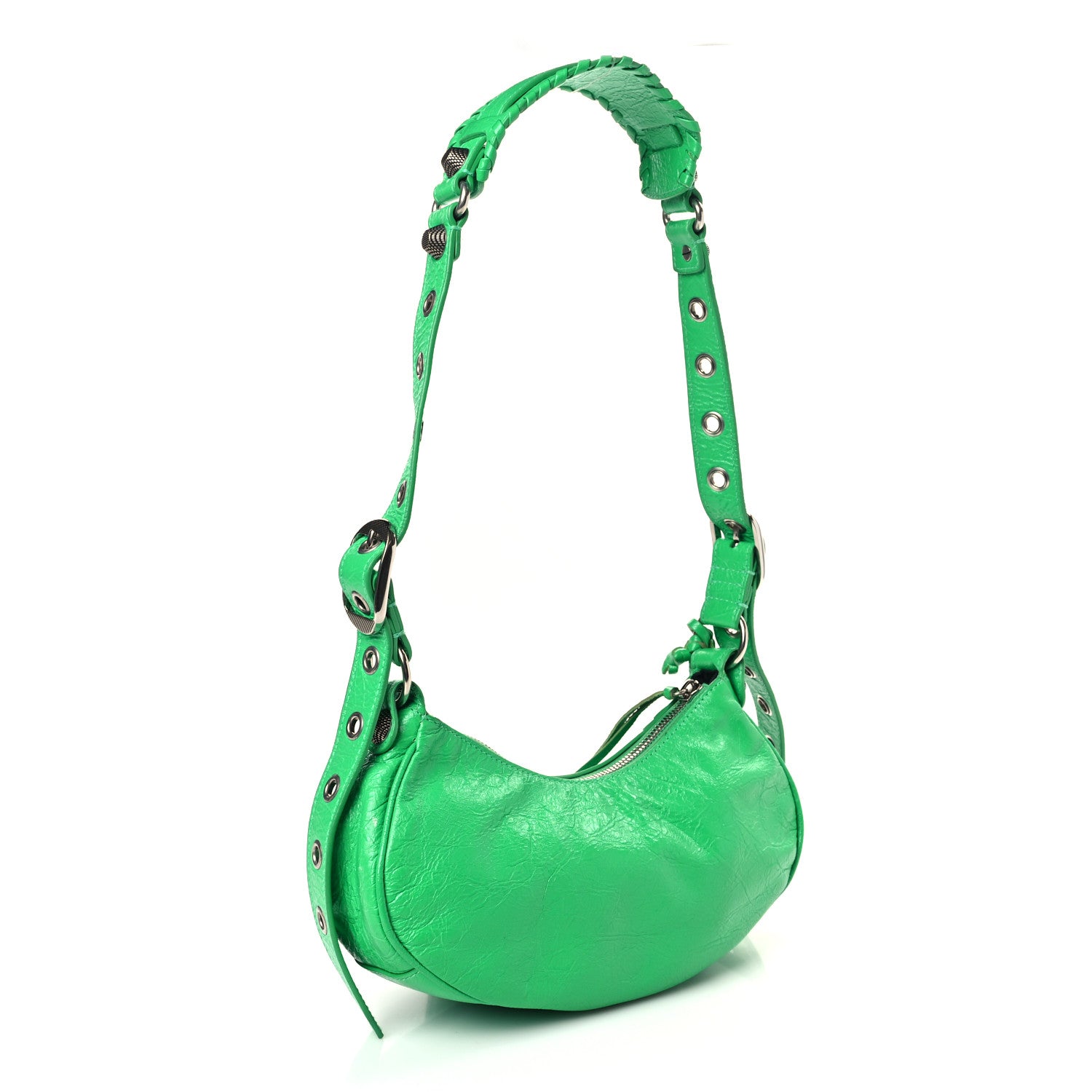 Balenciaga Agneau Arena Le Cagole Shoulder Bag XS Vivid Green 3 of 9