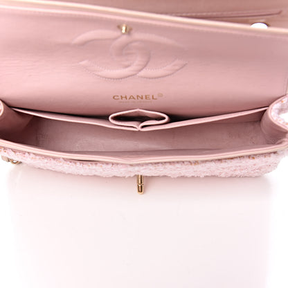 Chanel Tweed Medium Double Flap Pink 5 of 20