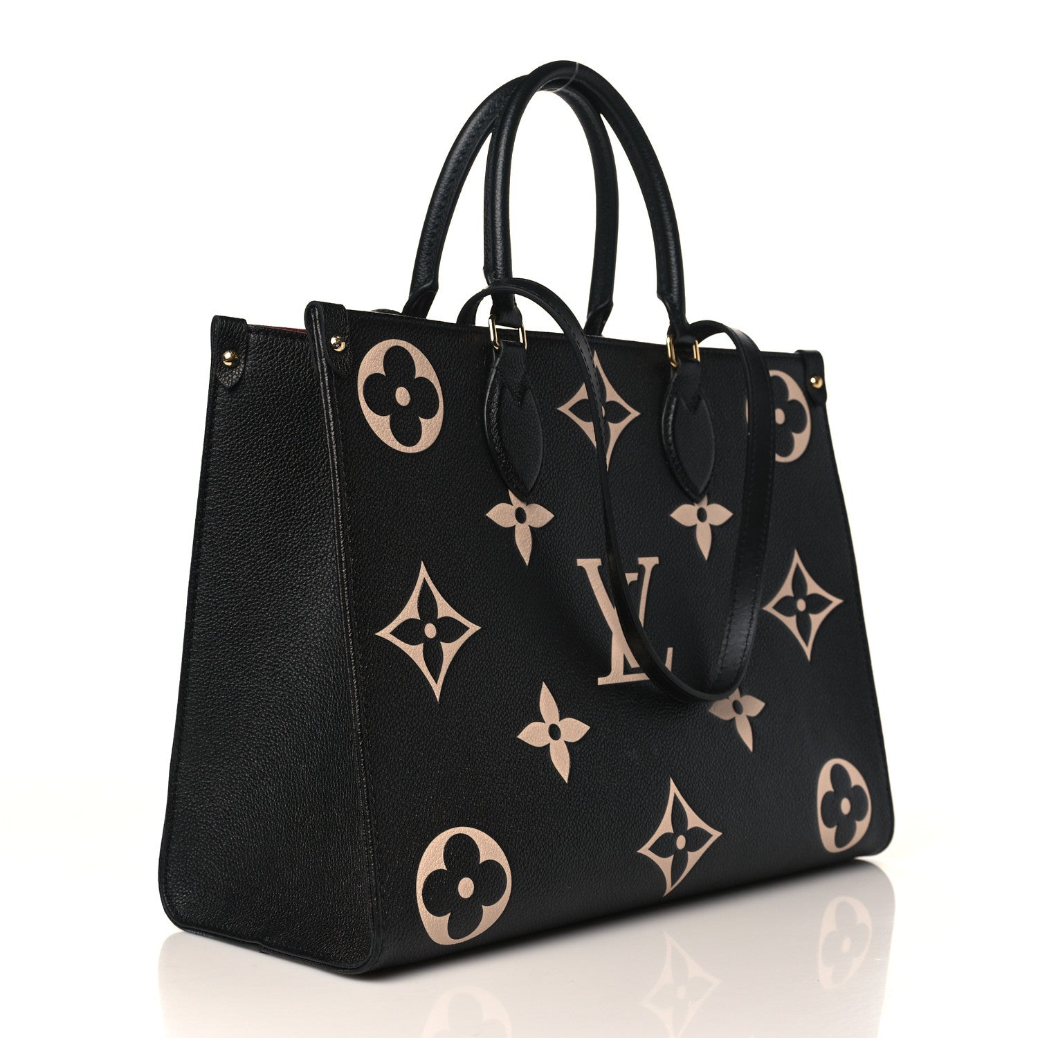 Louis Vuitton Empreinte Monogram Giant Onthego MM Black Beige 3 of 9