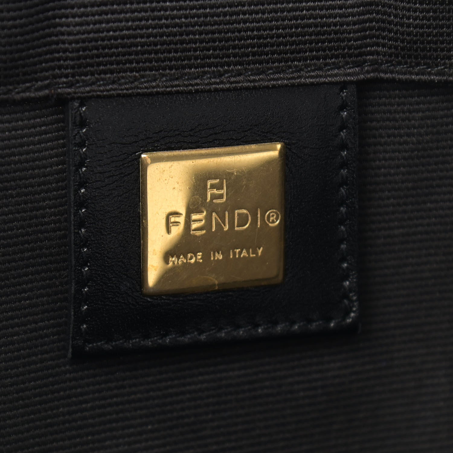 Fendi Fabric FF 1925 Tote Black 6 of 11