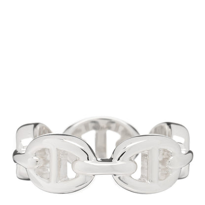 Hermes Sterling Silver PM Chaine d'Ancre Enchainee Band Ring 51 5.75 3 of 4