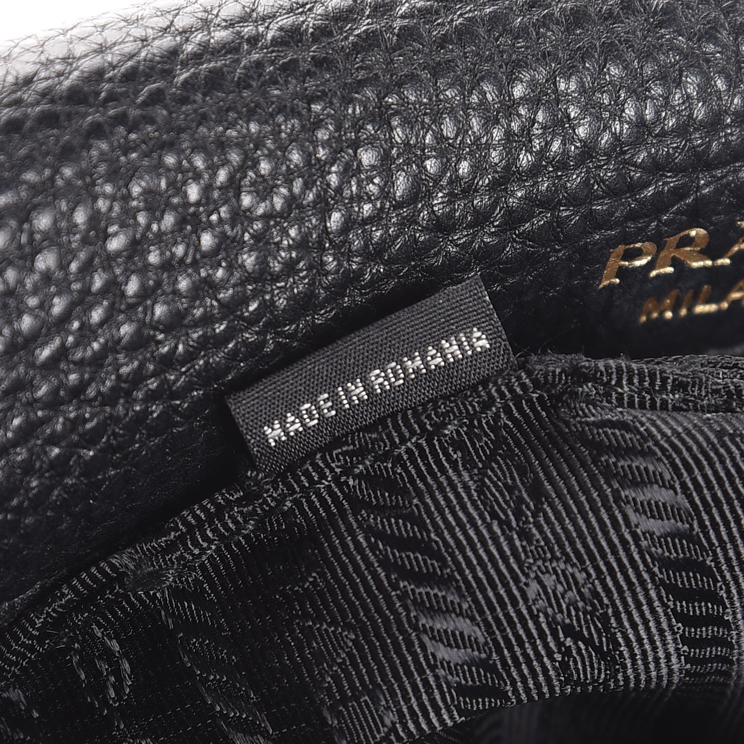 Prada Vitello Daino Shoulder Bag Black 8 of 9