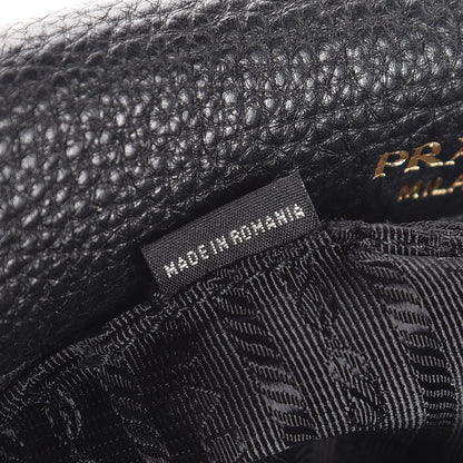 Prada Vitello Daino Shoulder Bag Black 8 of 9