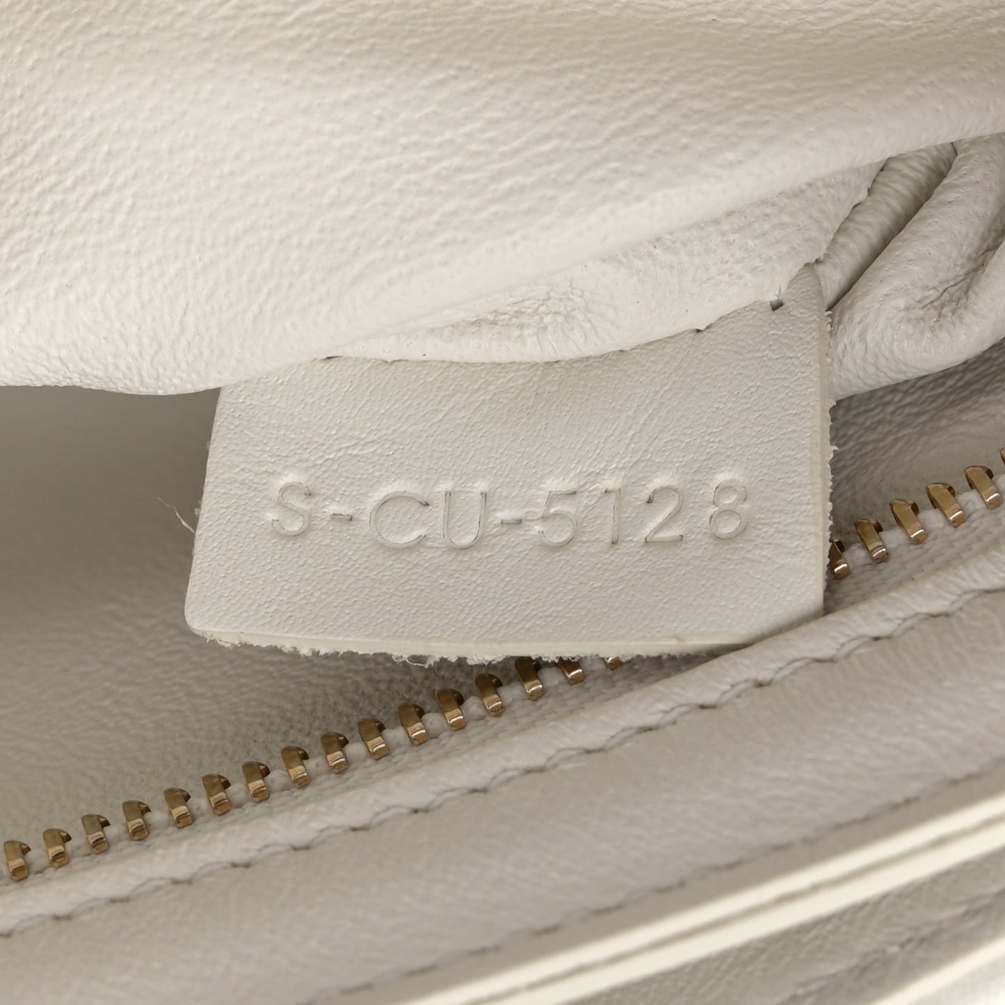 Calfskin Quilted Medium C Bag Black White