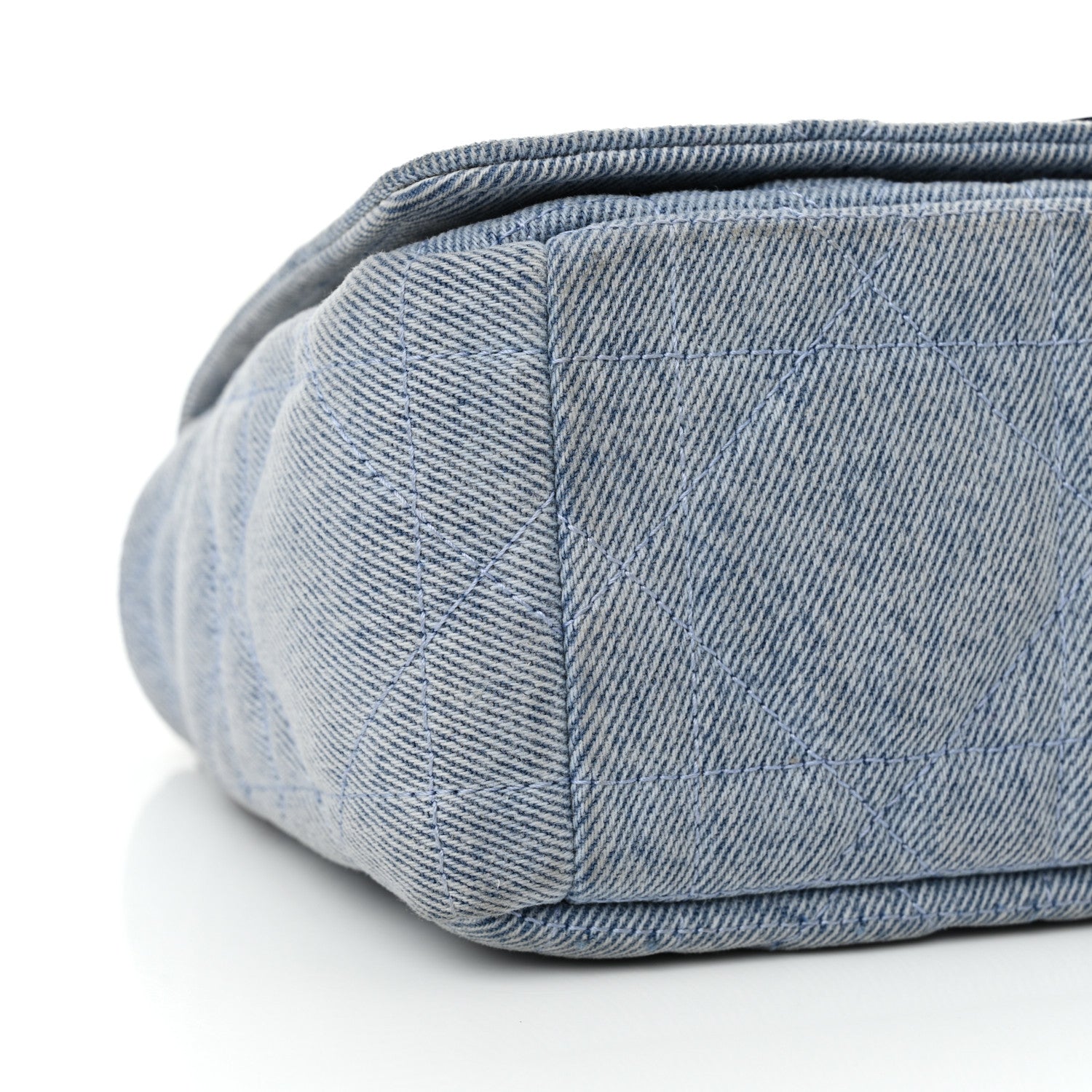 Christian Dior Denim Macrocannage Medium Caro Bag Blue 9 of 11