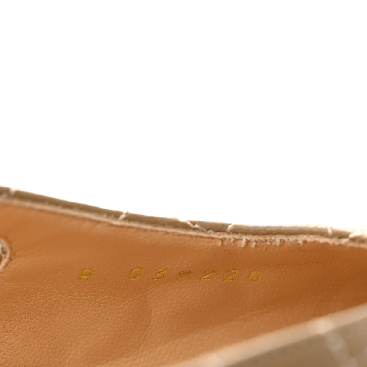 Lambskin Patent Calfskin Quilted Cap Toe CC Slingback Pumps 37.5 Beige Black