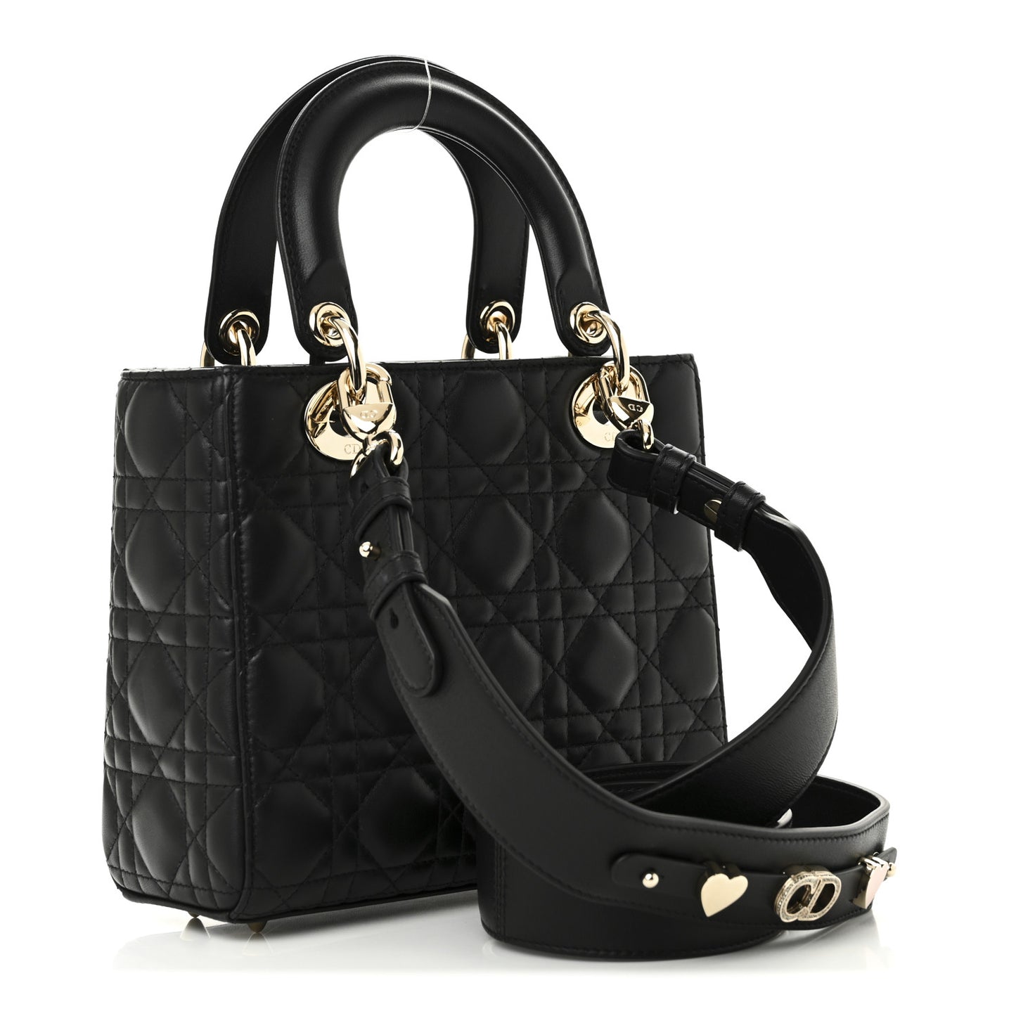 Lambskin Cannage Small My ABCDior Lady Dior Black