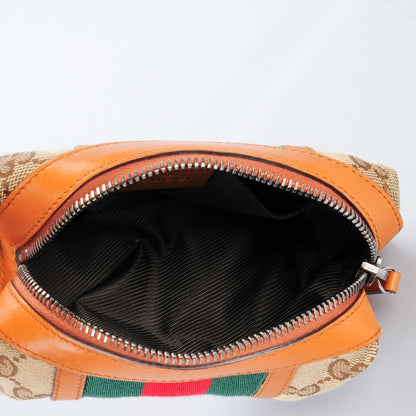 Gucci Monogram Web Small Cosmetic Case Orange 5 of 7