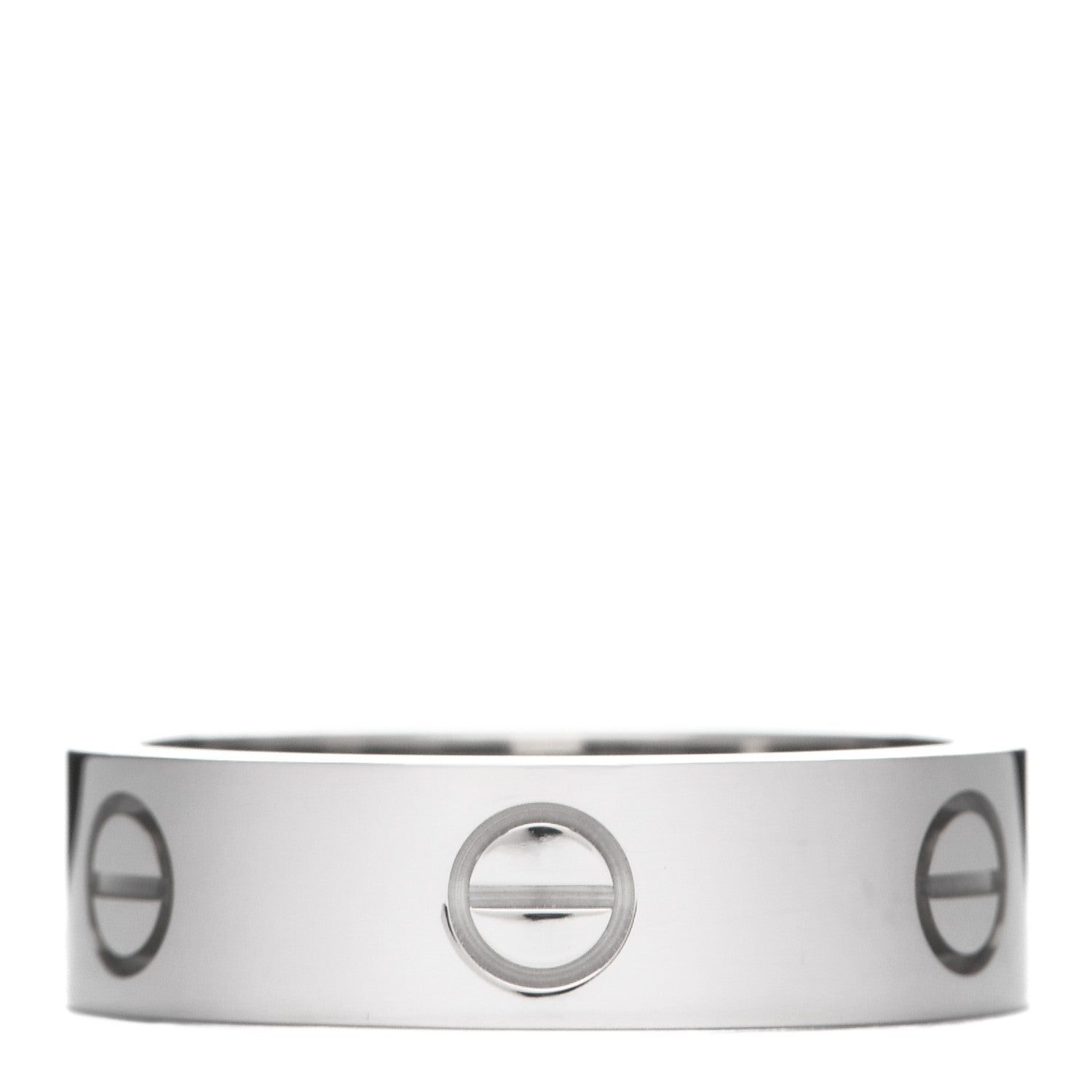 Cartier 18K White Gold 5.5mm LOVE Ring 59 8.75 3 of 4