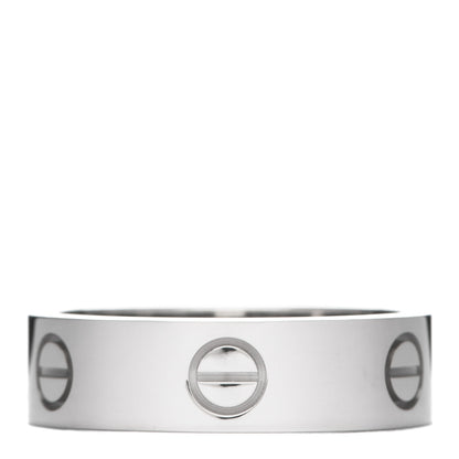 Cartier 18K White Gold 5.5mm LOVE Ring 59 8.75 3 of 4
