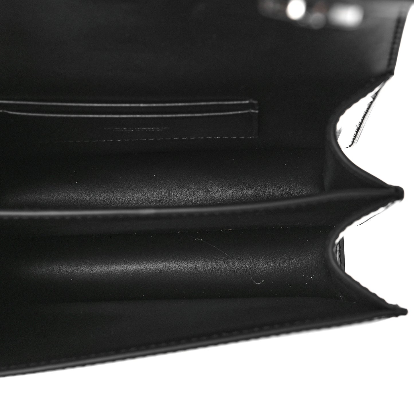 Polished Calfskin Patchwork Zebra 3.5 Crossbody Bag Black White