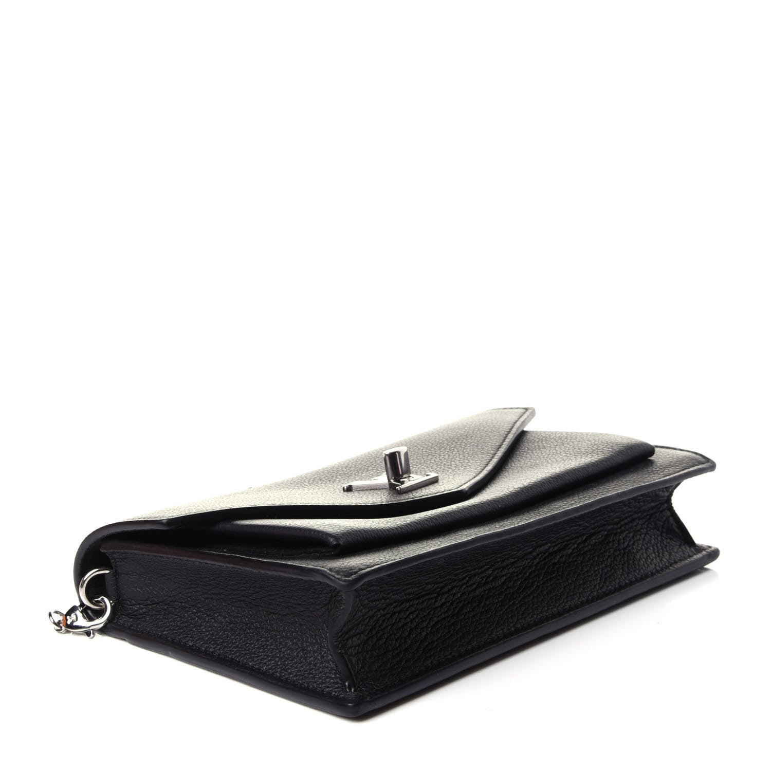 Louis Vuitton Soft Calfskin My Lockme Chain Pochette Black 4 of 13