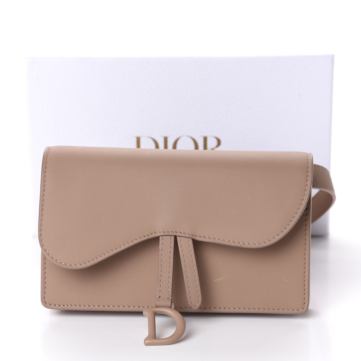 Christian Dior Ultra Matte Calfskin Saddle Belt Bag Rose Des Vents 12 of 12