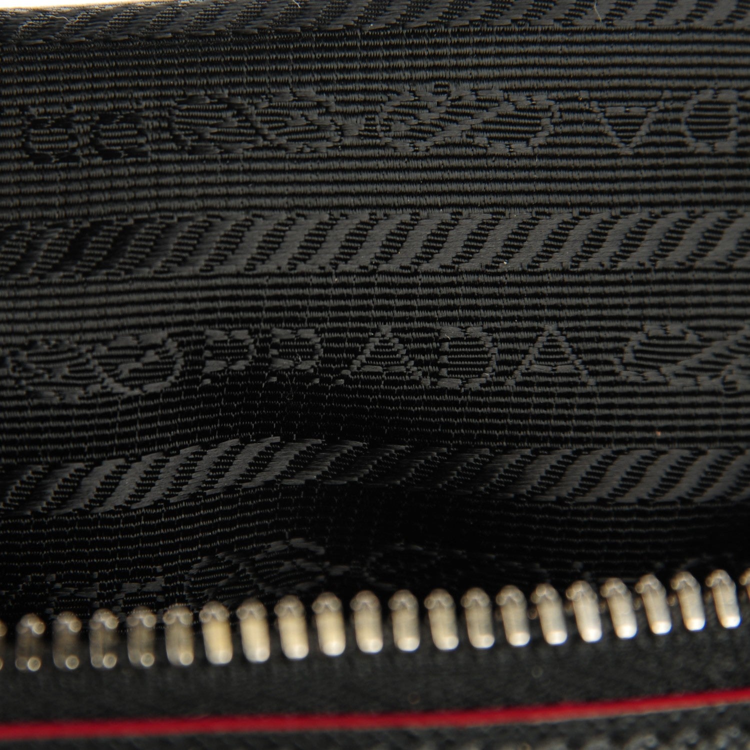 Prada Saffiano Lux Promenade Backpack Black Rosso 9 of 9
