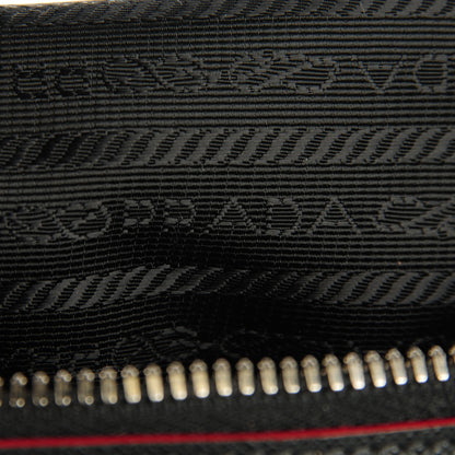 Prada Saffiano Lux Promenade Backpack Black Rosso 9 of 9