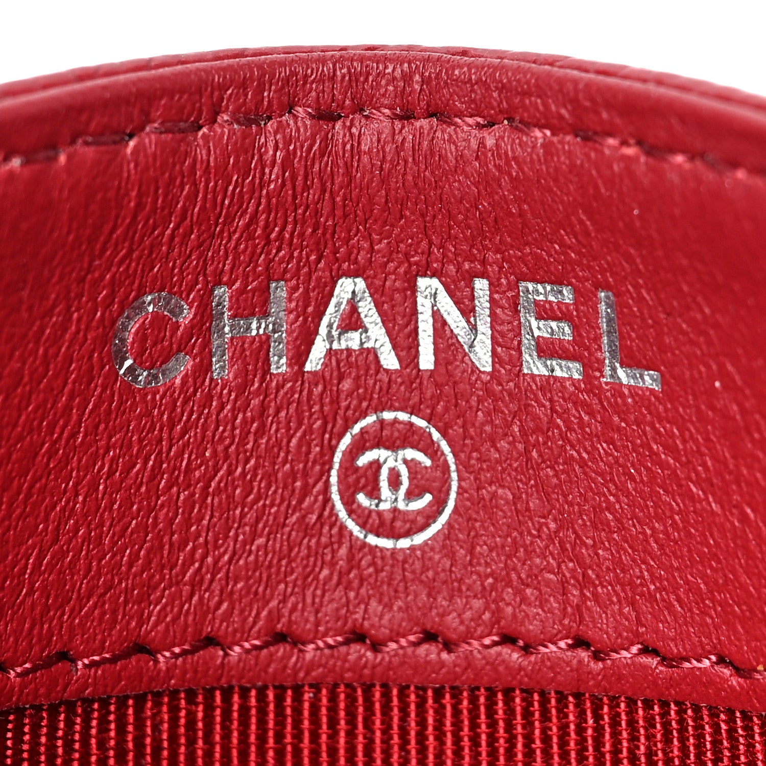 Chanel Caviar Quilted Card Holder Red 6 of 9