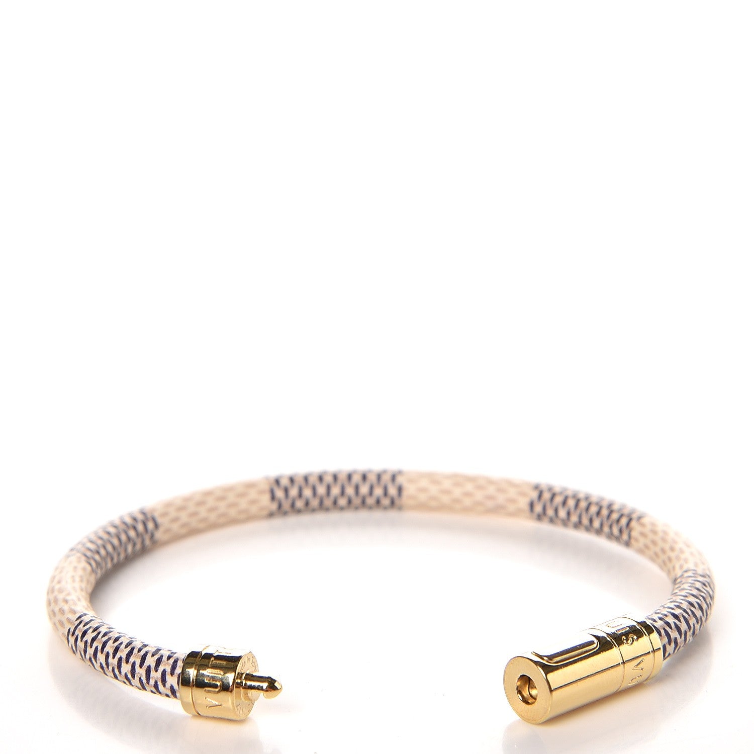 Louis Vuitton Damier Azur Keep It Bracelet 17 3 of 4