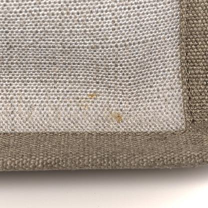 Saint Laurent Linen Calfskin Rive Gauche Tote Optic White 10 of 11