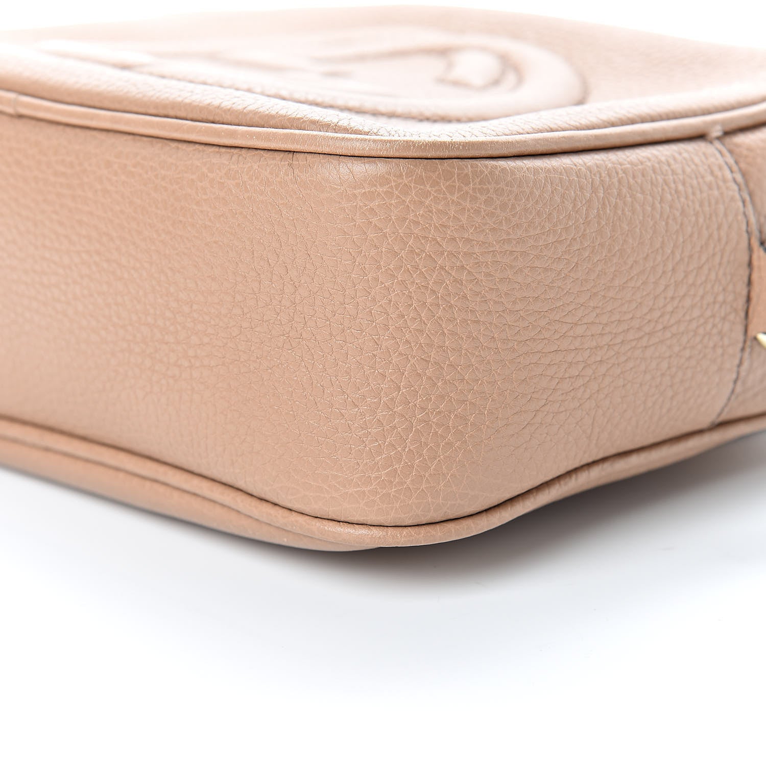 Gucci Pebbled Calfskin Small Soho Disco Bag Rose Beige 10 of 12
