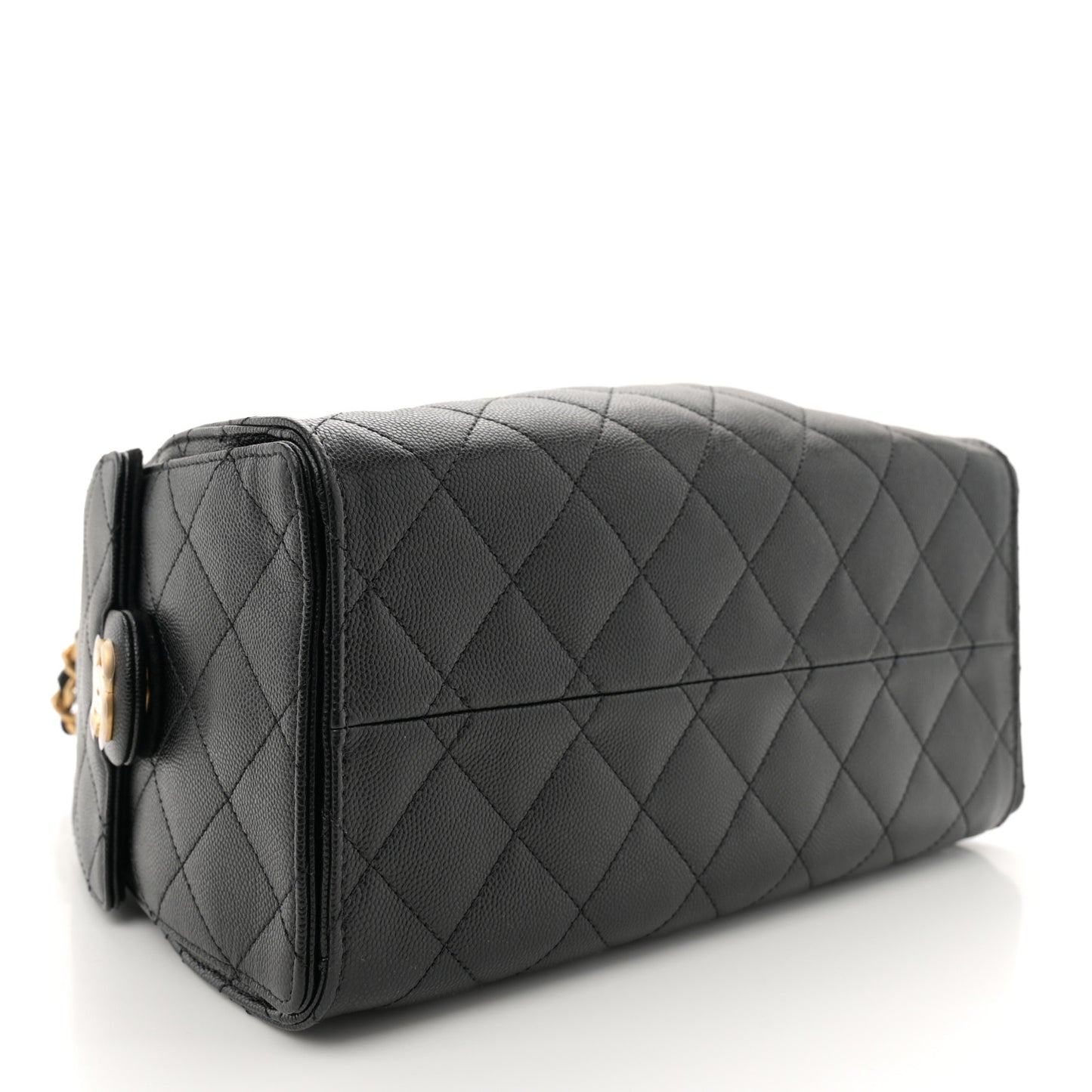 Caviar Quilted Small Chanel 25 Handbag Black