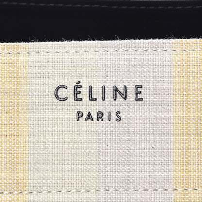 Celine Cotton Canvas Striped Medium Phantom Luggage 6 of 8