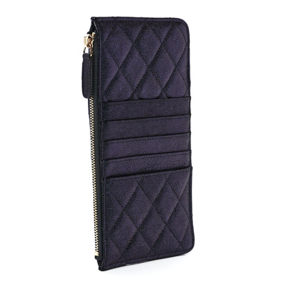 Chanel Iridescent Caviar Quilted Classic iPhone Pouch Black 3 of 11