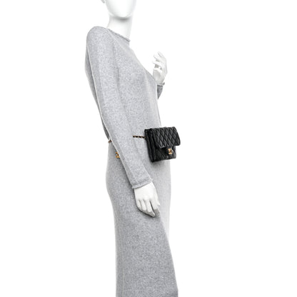 Chanel Shiny Caviar Pick Me Up Flap Belt Bag Black 2 of 12