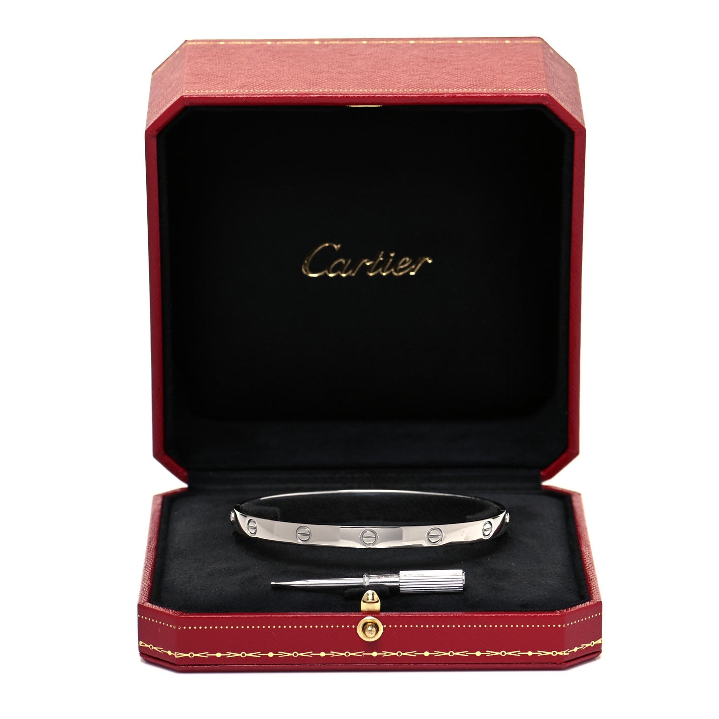 18K White Gold LOVE Bracelet 21
