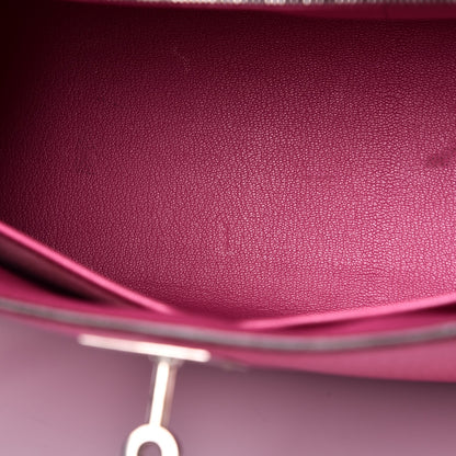 Hermes Chevre De Coromandel Kelly Sellier 32 Fuchsia 10 of 12