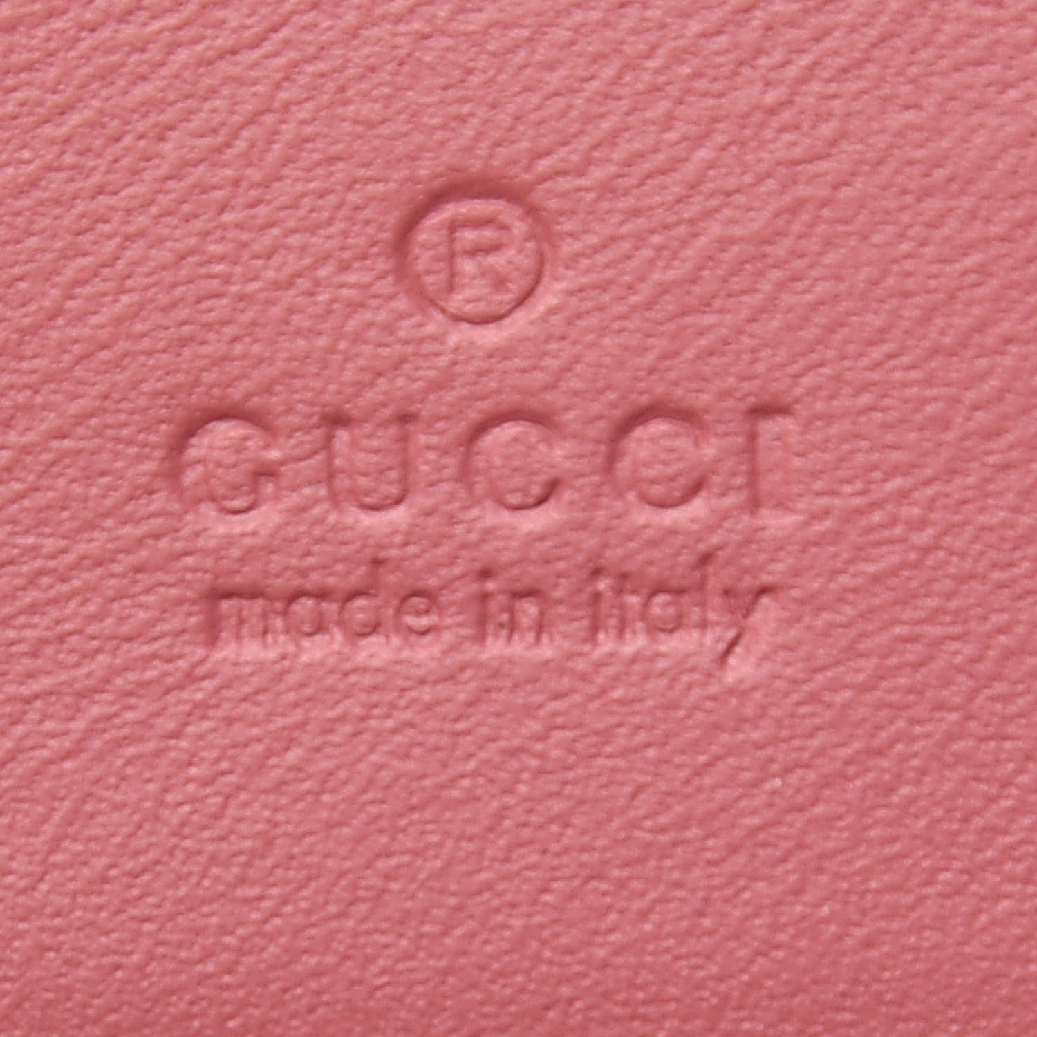 Gucci GG Supreme Monogram Blooms Card Case Beige Multicolor Dry Rose 6 of 7