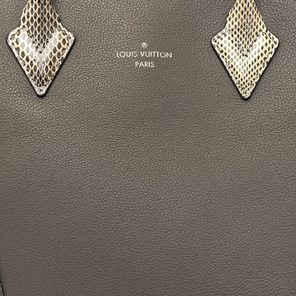 Louis Vuitton Veau Cachemire Ayers Soft Lockit MM Grey 8 of 13