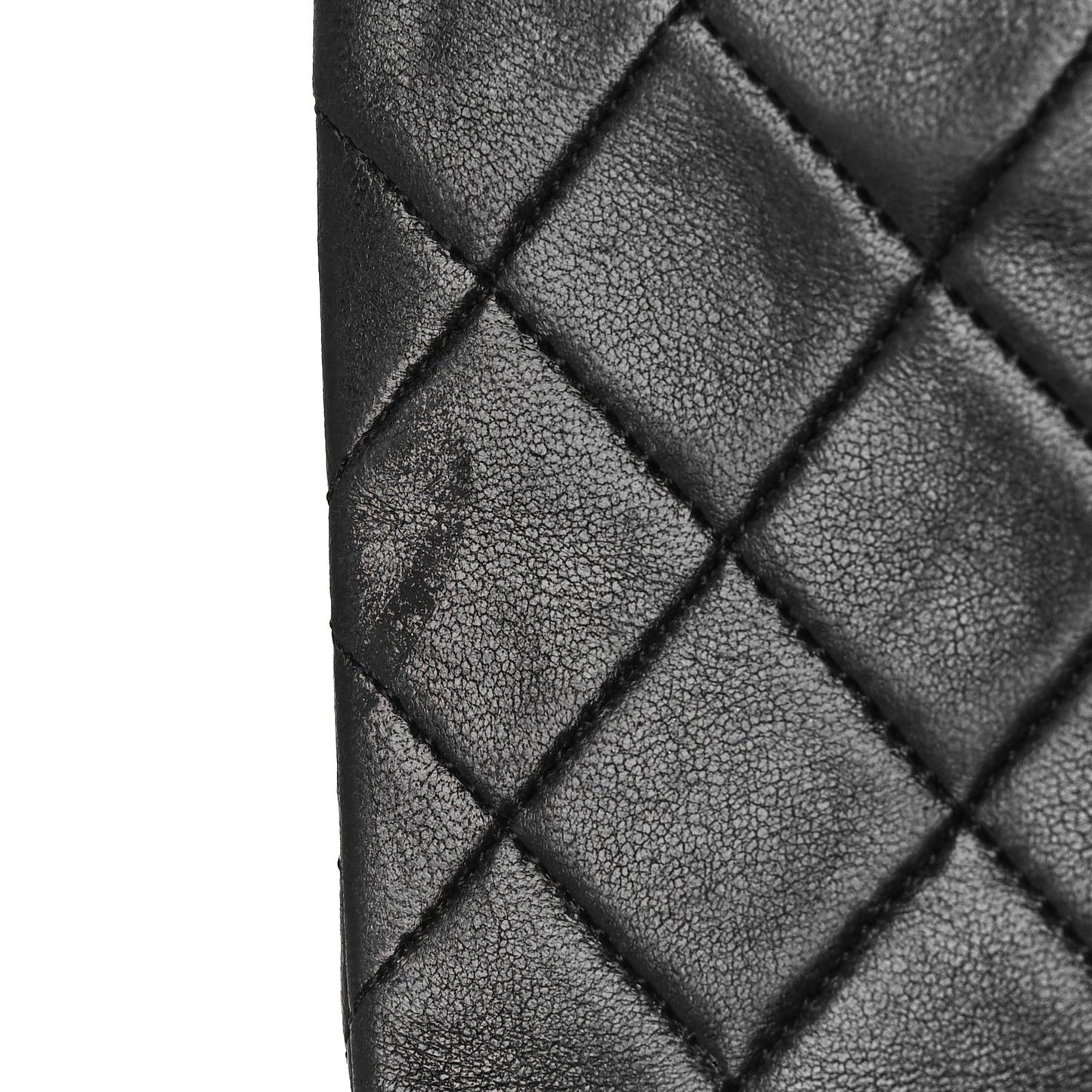 Lambskin Quilted Small Single Flap Bag Black
