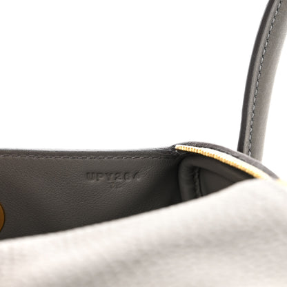 Hermes Taurillon Clemence Mini Lindy 20 Gris Meyer 7 of 11