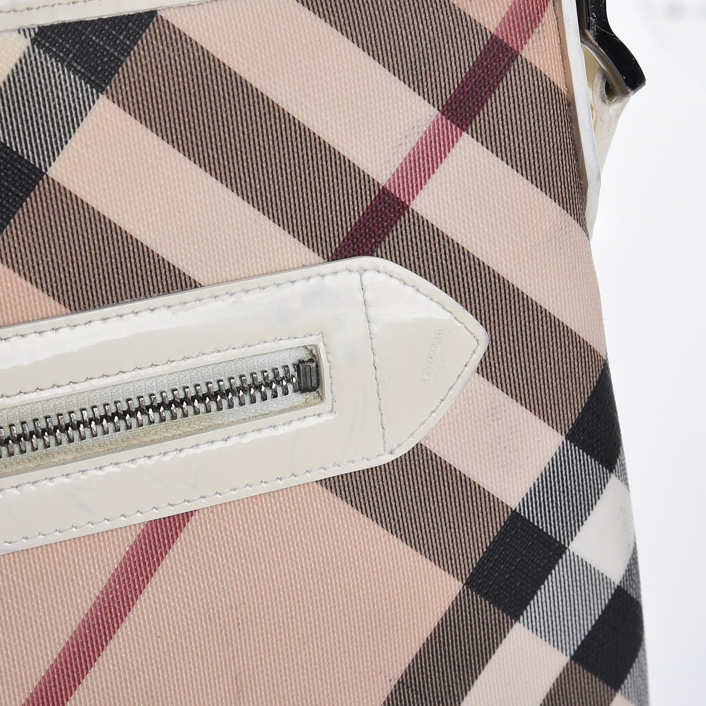 Nova Check Small Dryden Crossbody Bag White