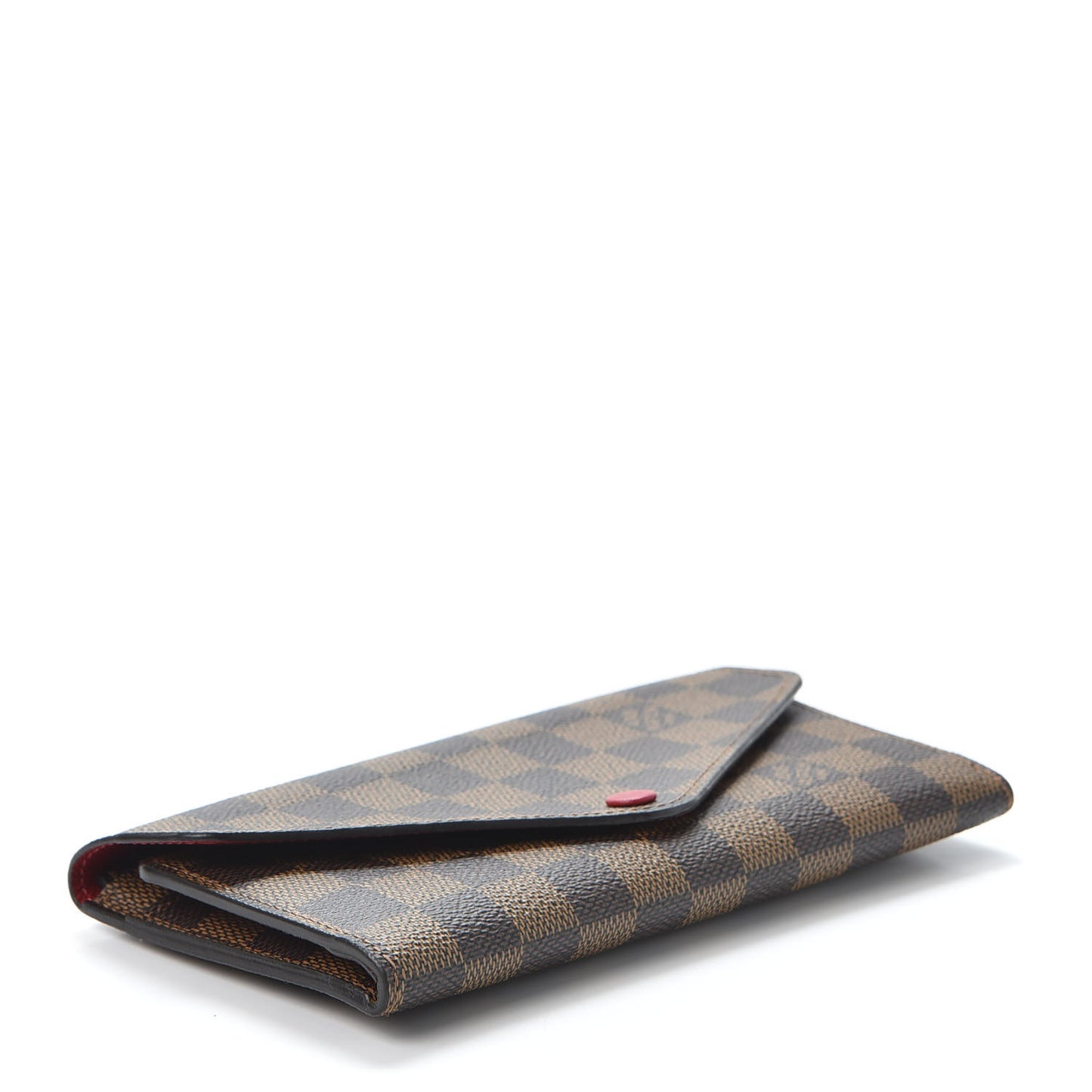 Damier Ebene Josephine Wallet Red