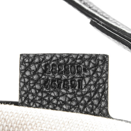 Gucci Pebbled Calfskin Medium Soho Shoulder Bag Black 7 of 7