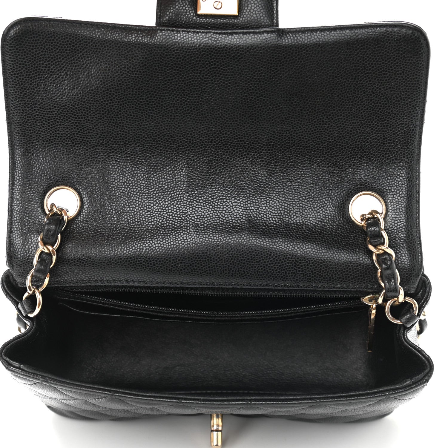 Chanel Caviar Quilted Mini Rectangular Flap Black 5 of 9