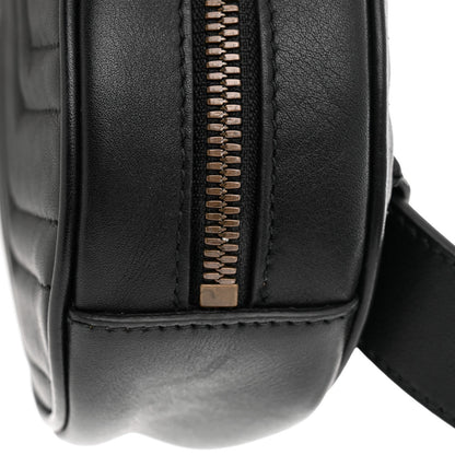 Gucci Calfskin Matelasse GG Marmont Belt Bag 85 34 Black 14 of 14