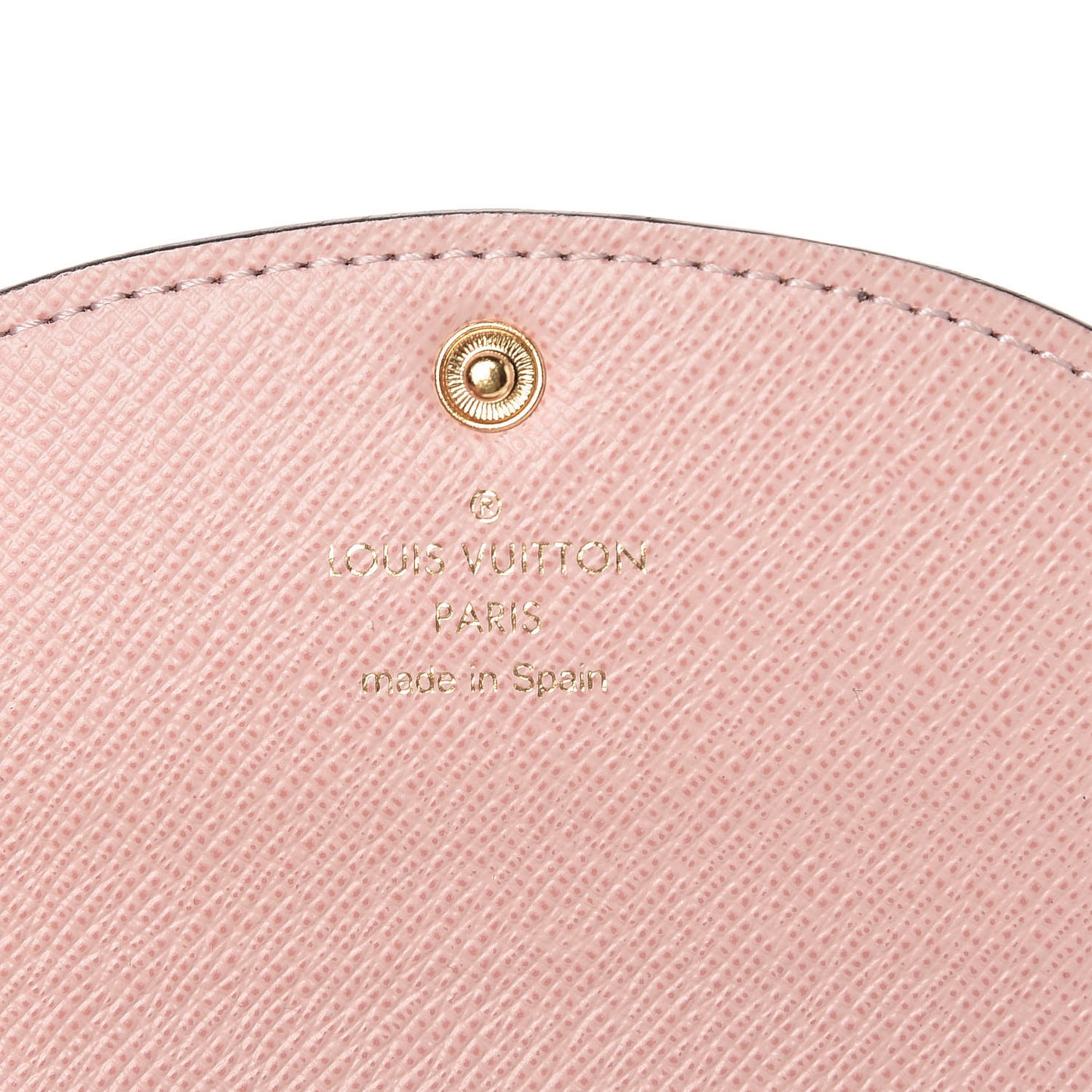 Damier Ebene Rosalie Coin Purse Rose Ballerine