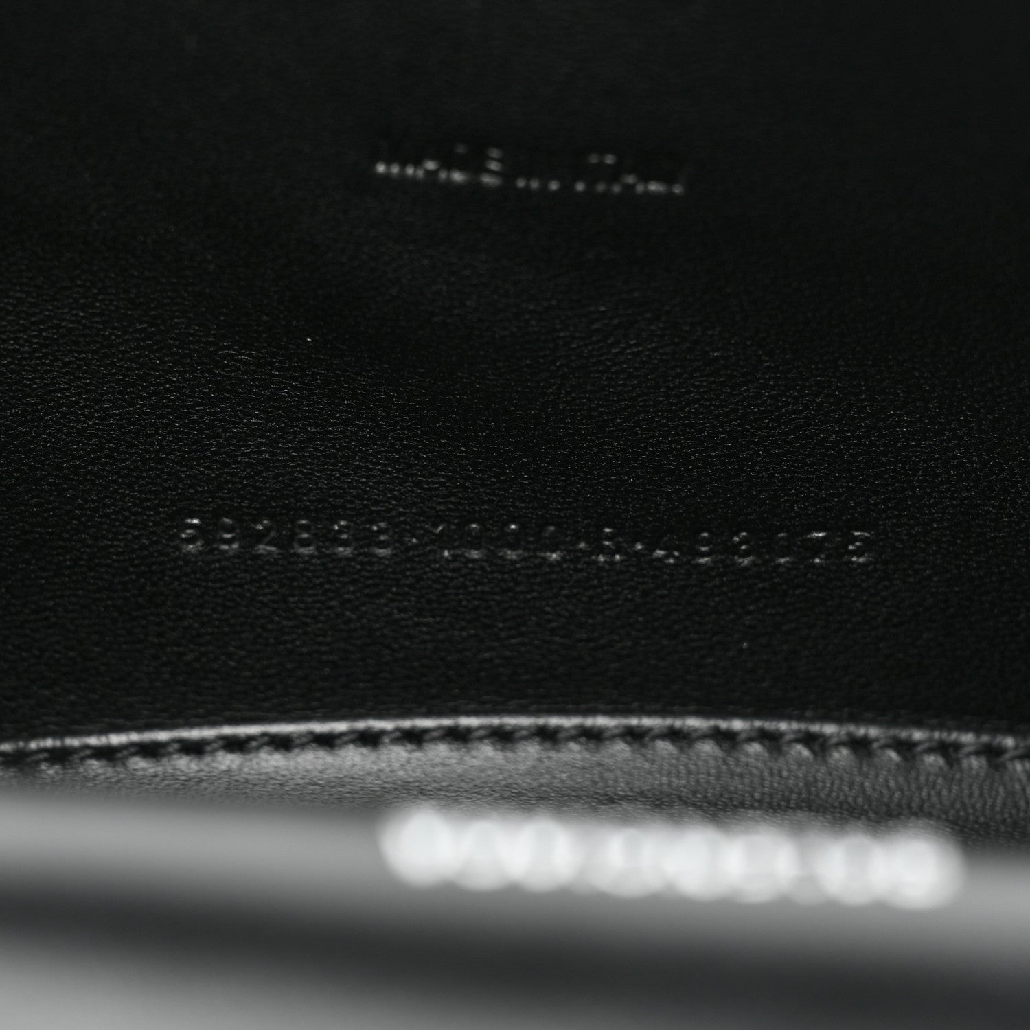 Balenciaga Shiny Box Calfskin Strass Hourglass Top Handle Bag XS Black 8 of 12