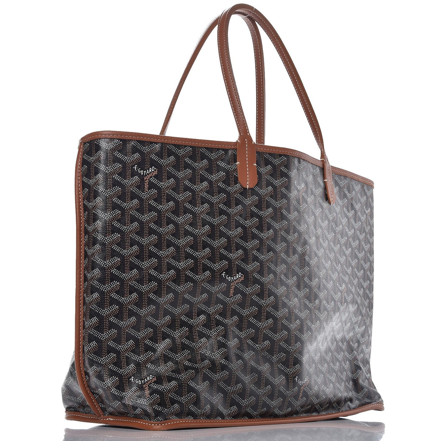 Goyardine Reversible Anjou PM Black Gold