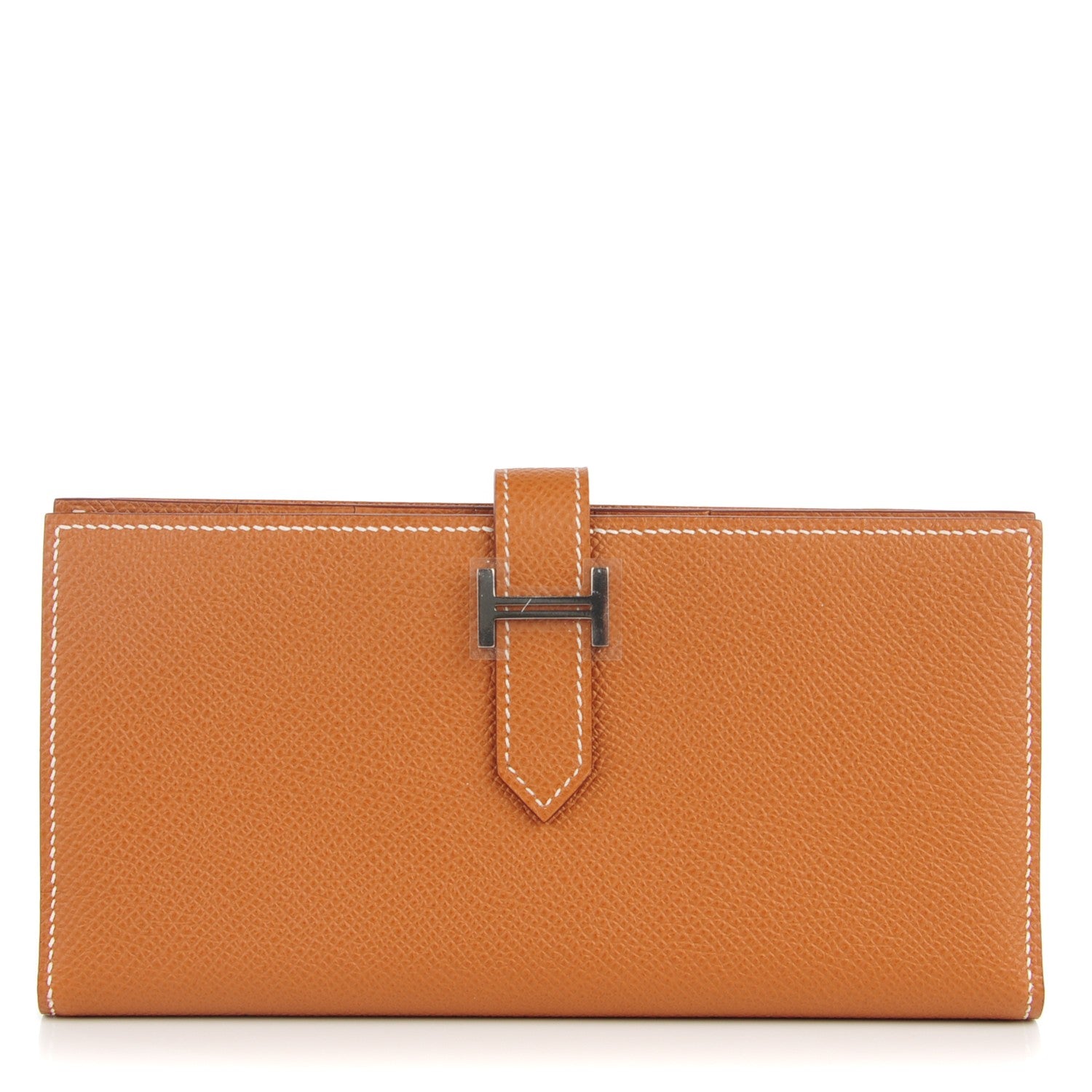 Hermes Epsom Bearn Gusset Wallet Gold 1 of 9